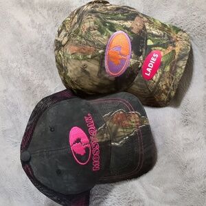 Set Of Mossy Oak Camo Hats with Emblem